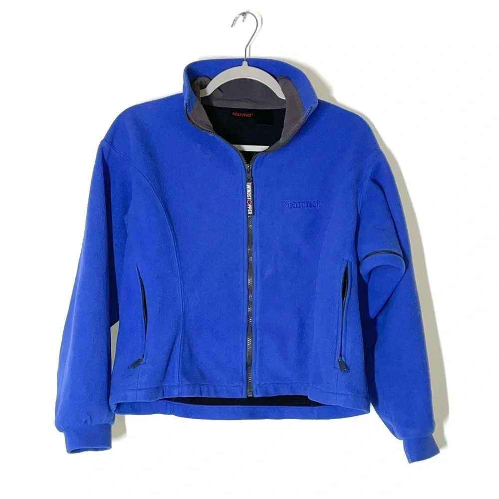 Marmot Blue Windstopper Fleece Zip Up